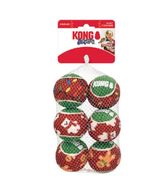 Kong - Kerst squeakair ballen 6 stuks