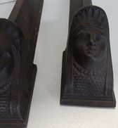Haardstel / Vuurbokken antiek