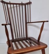 Vintage Scandinavische Spijlenstoel