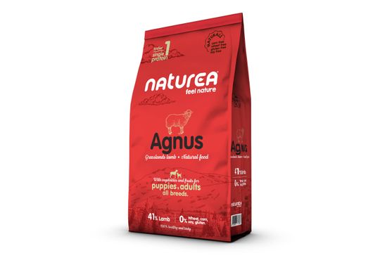 Naturea hond - naturals droogvoer Agnus adult verkrijgbaar in 2kg &amp; 12kg