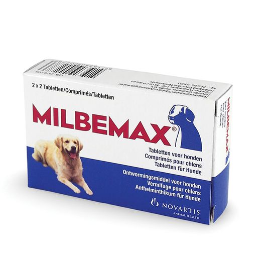 Milbemax - grote hond 2 x 2 tabletten