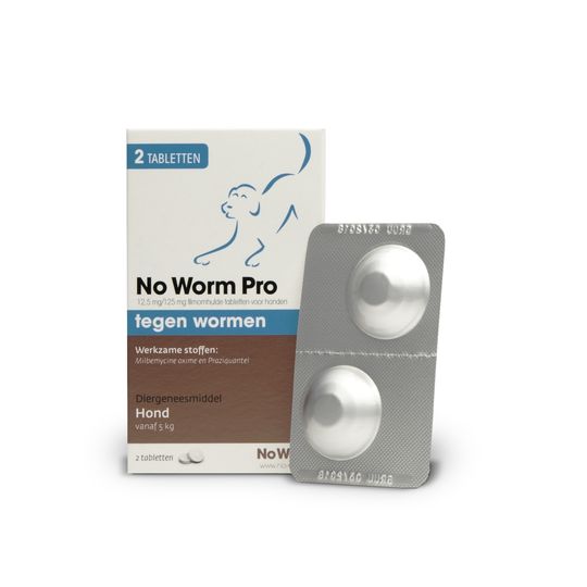 No worm pro - hond 2 tabletten vanaf 5kg