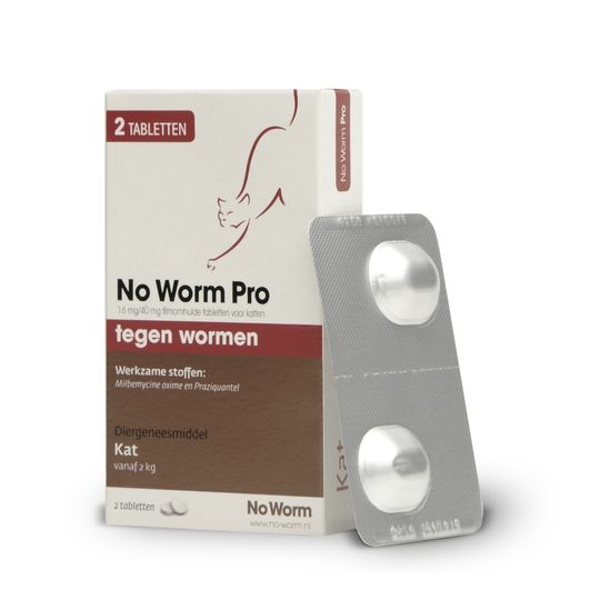No worm pro kat - verkrijgbaar in 2 &amp; 4 tabletten