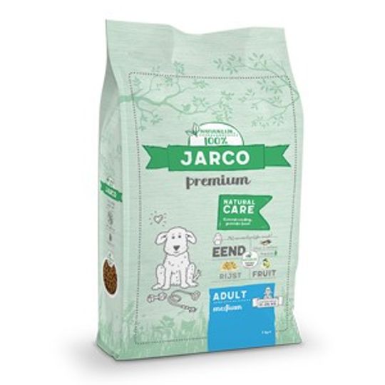 Jarco hond - medium adult eend verkrijgbaar in 2kg &amp; 12.5kg