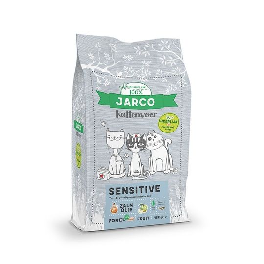 Jarco kat - premium verse vis droogvoer sensitive adult 2kg