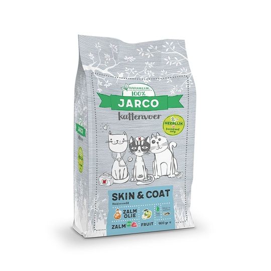 Jarco kat - premium verse vis droogvoer skin &amp; coat adult 2kg