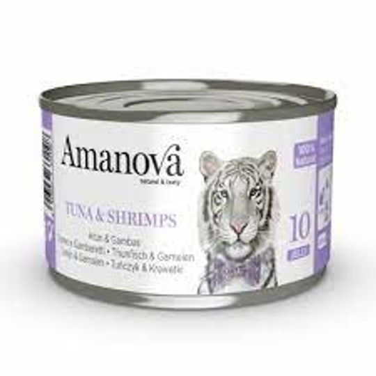 Amanova blikvoeding -  10 Tuna &amp; Shrimps 70 gram