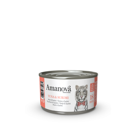 Amanova blikvoeding - 18 Tuna &amp; Surimi 70 gram