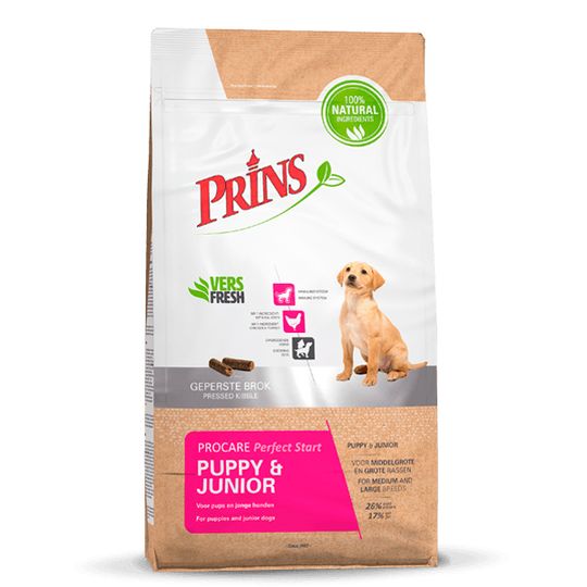Prins -Procare puppy/junior verkrijgbaar in 3kg &amp; 7.5kg