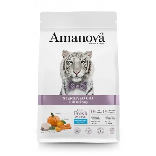 Amanova - Sterilised Fish Delicacy verkrijgbaar in 300gr, 1,5 kg en 6 kg