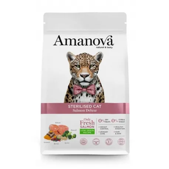 Amanova - Sterilised Salmon Deluxe verkrijgbaar in 300 gr, 1,5 &amp; 6 kg