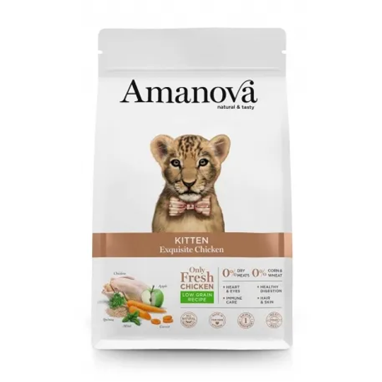 Amanova - Kitten Exquisite Chicken verkrijgbaar in 300 gr, 1.5 &amp; 4 kg