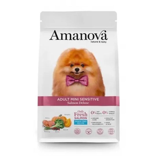 Amanova - Adult Mini Sensitive Salmon Deluxe verkrijgbaar in 2 &amp; 7 kg