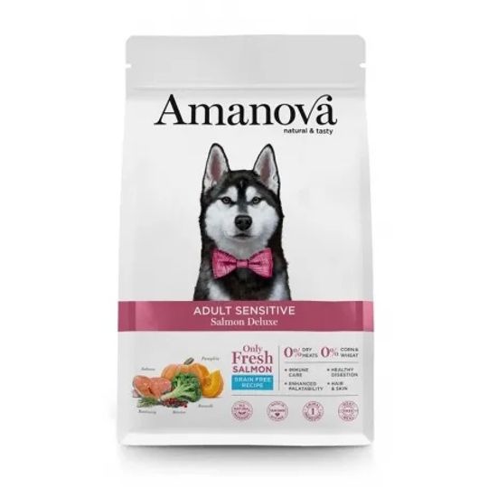 Amanova - Adult Sensitive Salmon Deluxe verkrijgbaar in 2 &amp; 10 kg