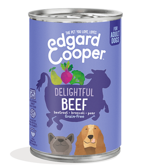 Edgard &amp; Cooper - blikvoeding beef 400gr adult 