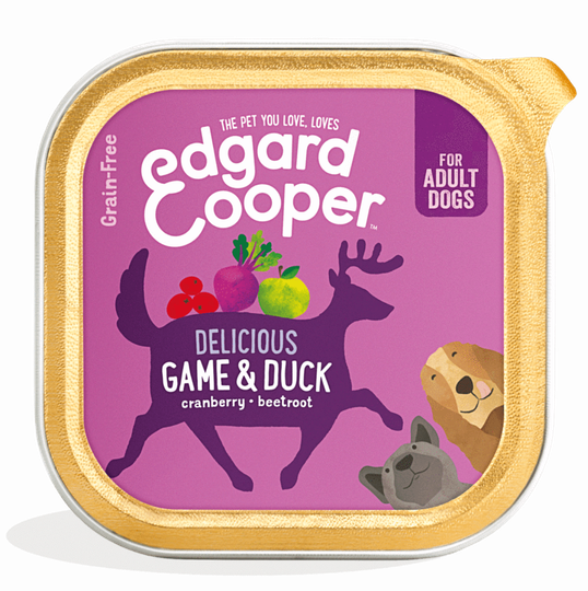 Edgard &amp; Cooper - kuipje game &amp; duck verkrijgbaar in 150gr &amp; 300gr adult