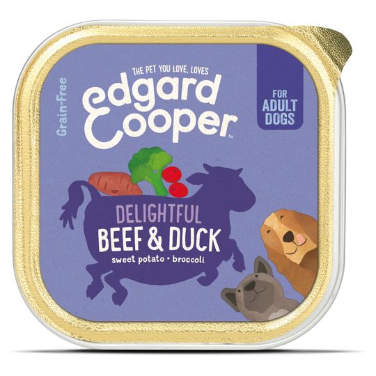 Edgard &amp; cooper - kuipje beef &amp; duck 150gr adult