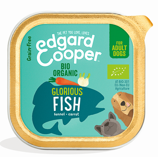 Edgard &amp; Cooper - kuipje bio organic fish 100gr adult