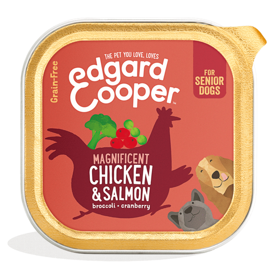 Edgard &amp; Cooper - kuipje chicken &amp; salmon 150gr Senior