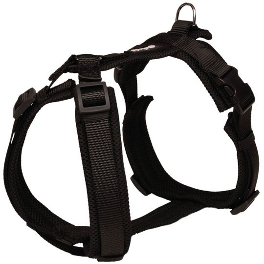Petlando mesh y-comfort harness zwart - verkrijgbaar in de maten xs t/m xxl