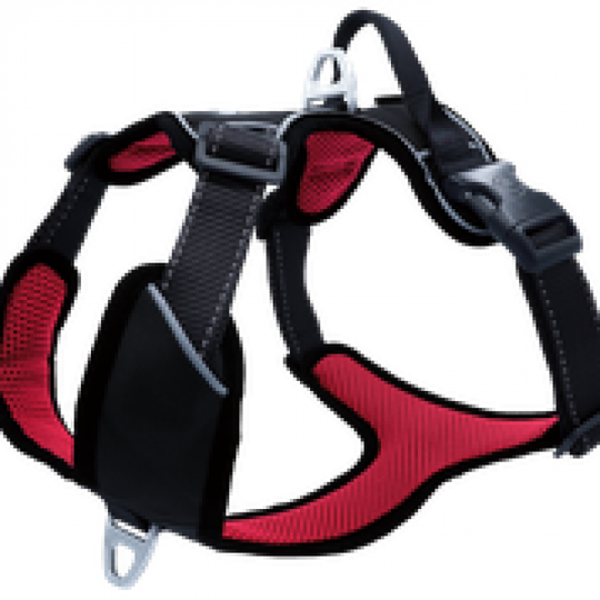 Petlando outdoor harness rood - verkrijgbaar in de maten xs t/m xl