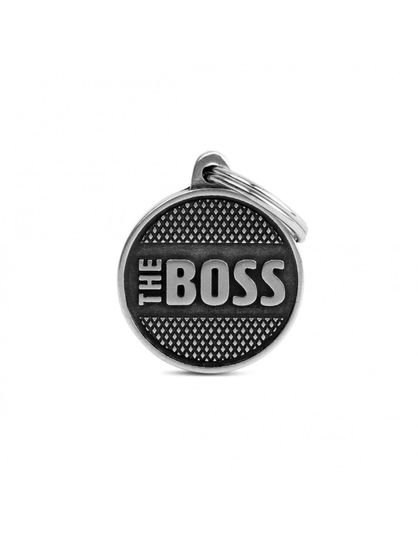 My Family - ID Tag Circle &quot;The Boss&quot; Rhombus in diverse maten