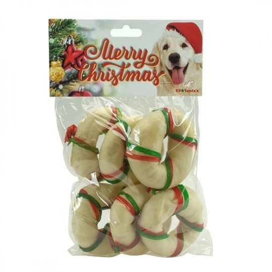 Kerst hondensnacks - Kerstkransjes 6 stuks