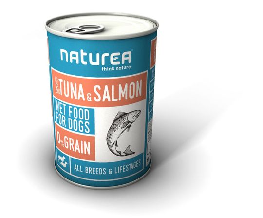 Naturea - Natvoer blik 400 gram tonijn &amp; zalm