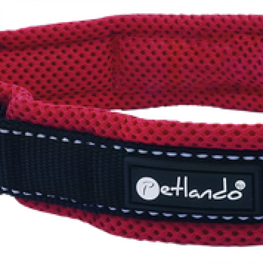 Petlando outdoor halsband rood - verkrijgbaar in de maten xxxs t/m xxl