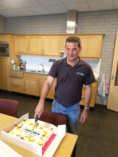 Erik Berkvens 12½ jaar in dienst 