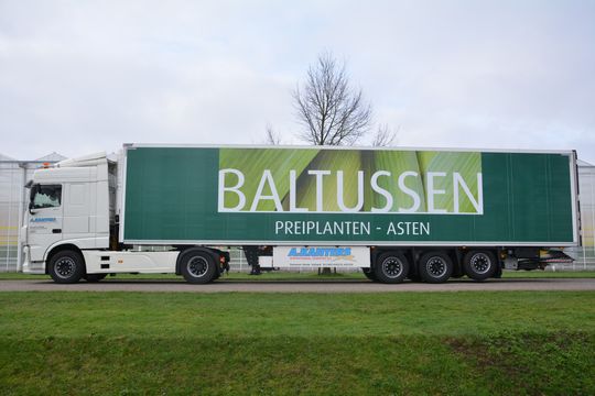 Nieuwe oplegger reclame Baltussen