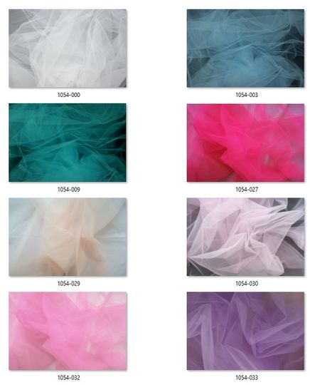 1054 Colorcard veil tulle basic