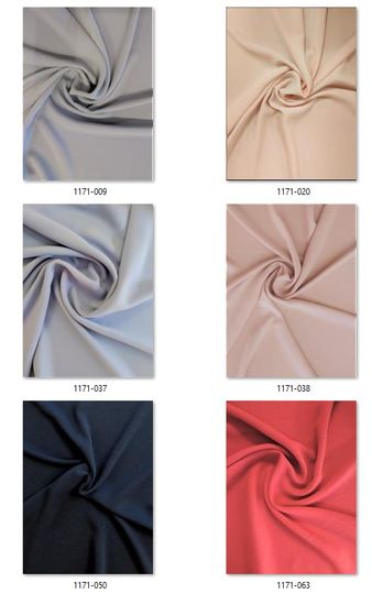 1171 Colorcard crepe stretch basic