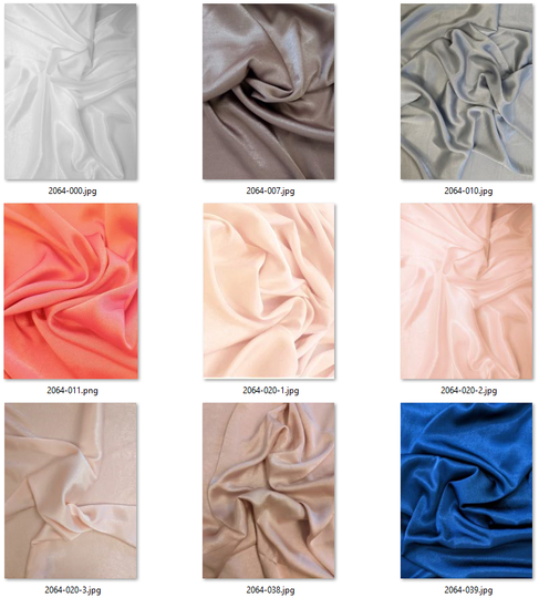 2064 Colorcard Soft satin basic