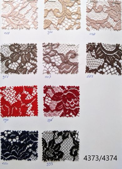 4373 Colorcard corded lace soft, basic