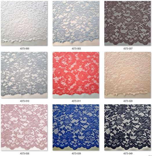 4373 Colorcard corded lace soft, basic