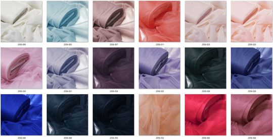 2058 Colorcard Tulle Hayal soft basic