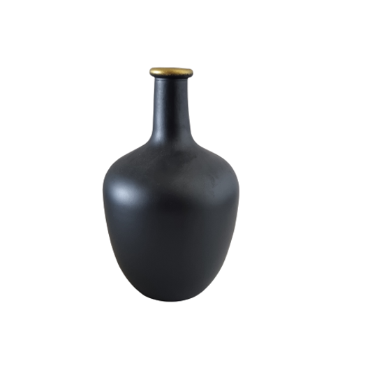 Vase black gold 