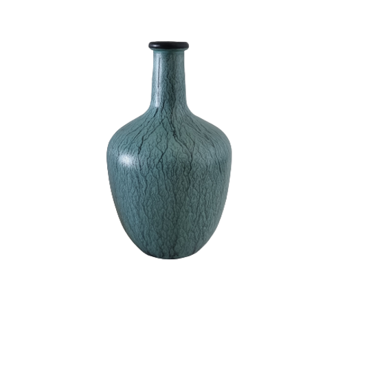 Vase handpainted green