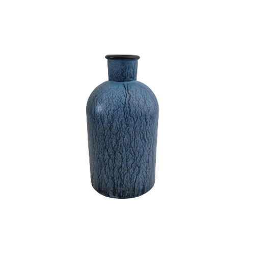 Vase handpainted blue