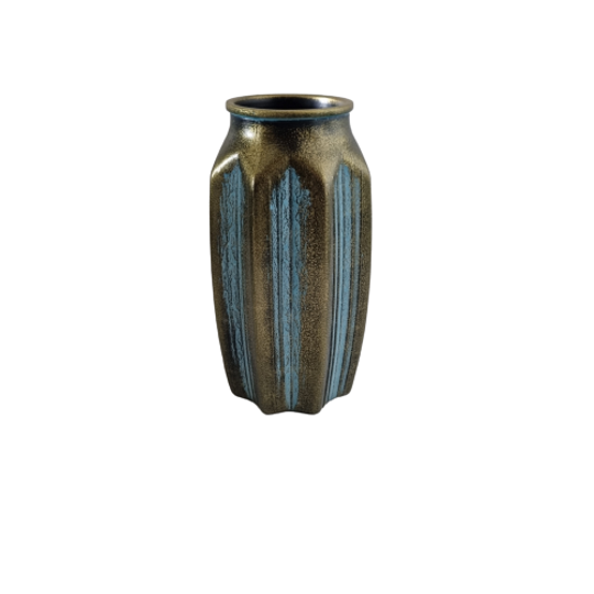 Vase handpainted gold