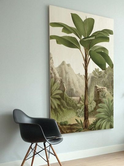Print op hout van KEK Amsterdam
