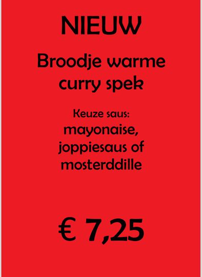 Broodje Curryspek