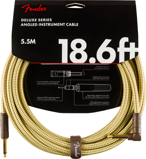 Fender Deluxe Angled Instrument Cable 5,5m 