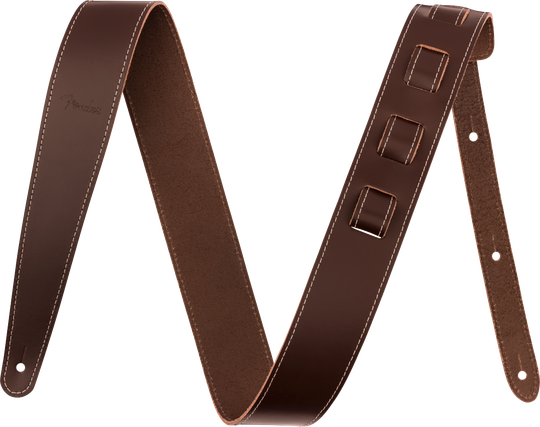 Fender Essentials Leather Strap Brown 