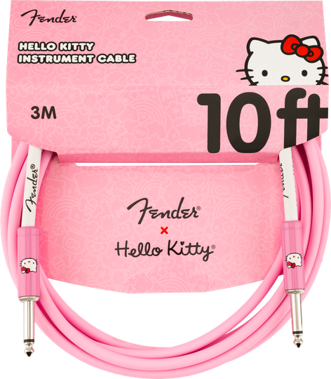 Fender Original 3m Kabel Hello Kitty Pink