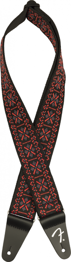 Fender Pasadena Woven Strap Lattice Red