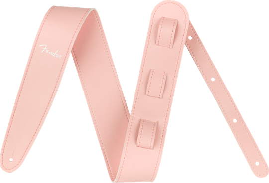 Fender Vegan Leather Strap Shell Pink