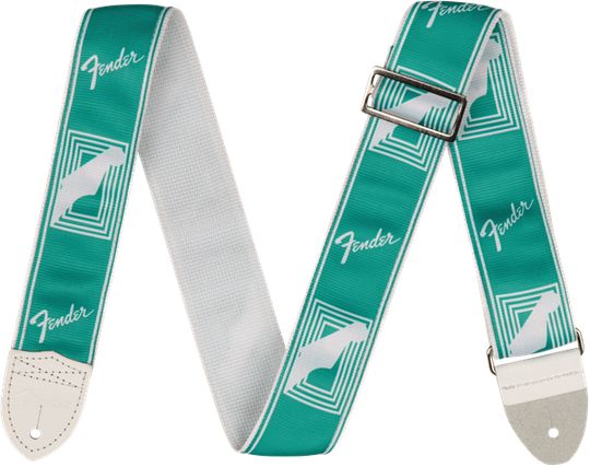 Fender Monogrammed Strap Seafaom Green