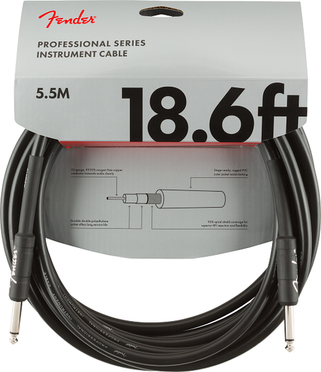 Fender Pro Instrument Cable 5,5M